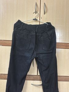 Distressed Black Denim Jeans