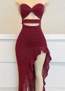 Chic Crochet Cut-Out Maxi Dress