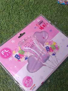 It's a Girl Balloon Set - New in Package