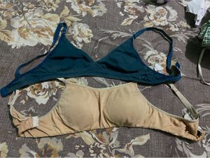 Pack of 2 Bras - Teal & Nude