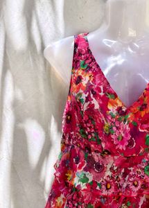 Women's Floral Tiered Ruffle Dress