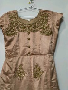 Elegant Embroidered Ethnic Gown with duppatta.