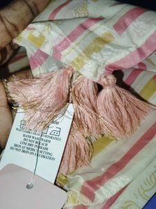Stylish Striped Dupatta with Tassels