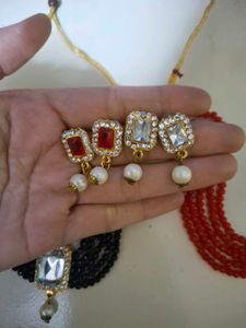 Elegant Beaded Choker Necklace Set