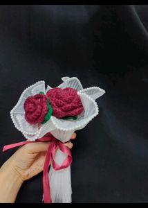 Handmade Crochet Rose Bouquet 🌹🌹