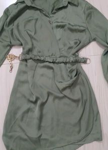 Satin Dress One Piece For Women