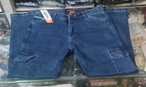 Superdry Blue Cargo Jeans
