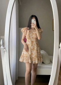 Floral Ruffle Mini Dress