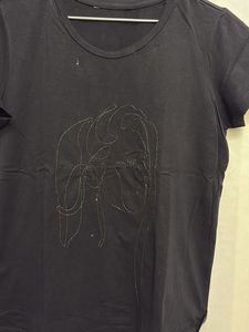 Unique Graphic Print Black T-Shirt