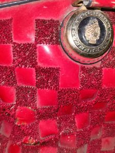 Red Checkered aesthetic handbag
