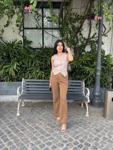 Beige Vest Coat
