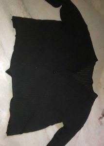 Chic Black Knit Cardigan