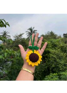 Crochet Sunflower Charm