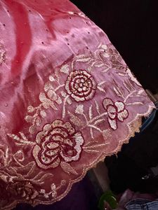 Elegant Pink Kurta Set with Maroon Dupatta