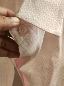 Chic Light Pink Button-Up Shirt