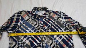 LEIDIS Geometric Print Button-Up Shirt