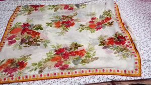 Floral White Saree