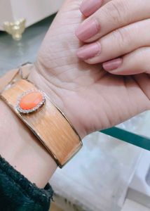 Elegant Coral Stone Bracelet