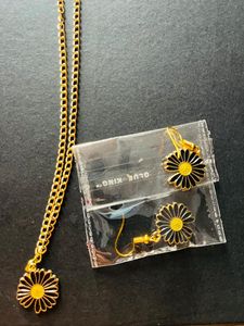 Kids Cham Earrings Necklace Set