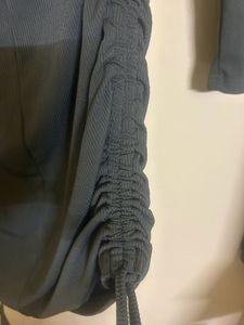 Chic Ruched Long Sleeve Dress