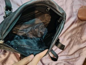 Black Leather Shoulder Bag