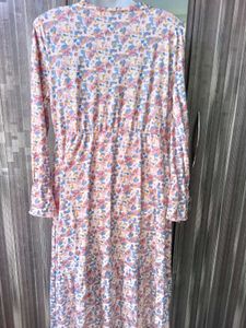 Floral Print V-Neck Dress