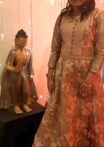 Elegant Brocade Ethnic Gown