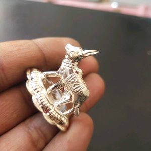 Pure Silver 97 hallmark Kamdhenu Cow and Calf Idol
