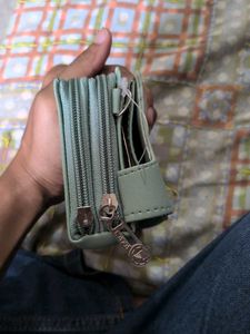 Stylish Mint Green Card Holder Wallet