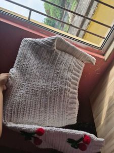 handmade Cherry cardigan  with bandana free