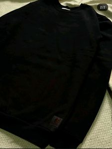 Classic Black Carhartt Crewneck Sweatshirt Thrift