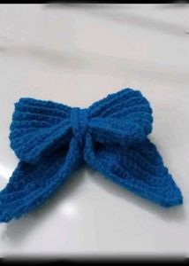 Cute Handmade Blue Bow