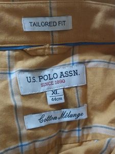 Mustard Colour Shirt XL (44cm) Men