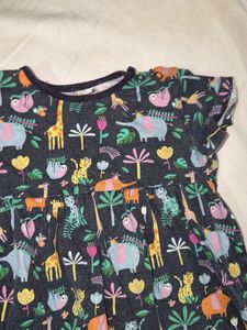 Cute Jungle Print Girls Dress