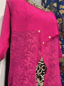 Party Wear, Kurta Mirror Work