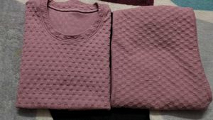 Mauve Textured Co-ord Set