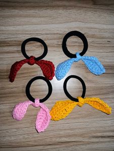 Set of 4 Crochet Hair Ties