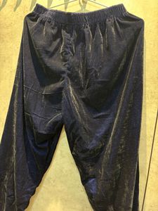 Elegant Navy Velvet Kurta coord set