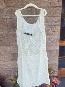 Beige and Silver net dress