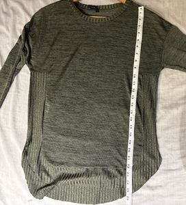 Olive Green Long Sleeve Top