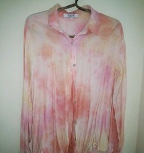Tie-Dye Button-Down Shirt