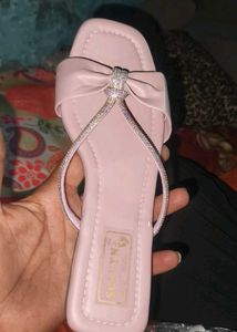 Chic Mint Bow Embellished Flat Sandals