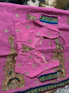 wedding/party wear saree with blouse