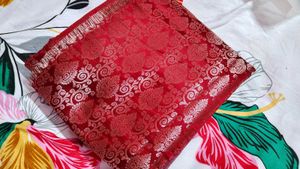 pure cotton kurti with new silk saree