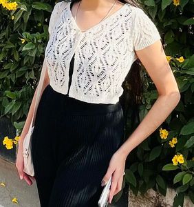 Pinteresty Elegant Crochet Knit top