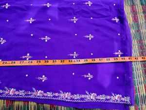 Embroidered Purple Kurta Set