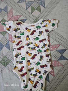 Baby Girls Construction Truck Bodysuit