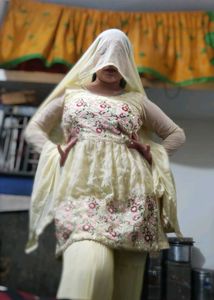 Embroidered Kurta Set with Dupatta