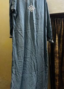 Chikankari Grey Kurta