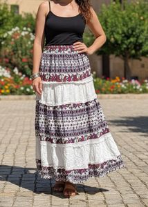 🌸Boho Tiered Maxi Skirt